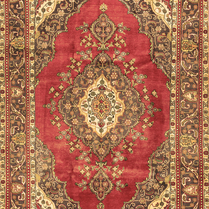 Medallion Brown Traditional Rug, tr2893brn
