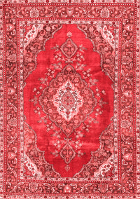 Medallion Red Traditional Rug, tr2893red