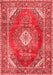 Medallion Red Traditional Area Rugs