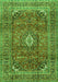 Medallion Green Traditional Rug, tr2894grn