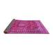 Sideview of Medallion Pink Traditional Rug, tr2894pnk