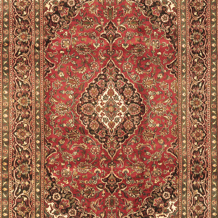 Medallion Brown Traditional Rug, tr2894brn