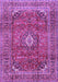 Machine Washable Medallion Purple Traditional Area Rugs, wshtr2894pur