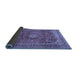 Sideview of Medallion Blue Traditional Rug, tr2894blu