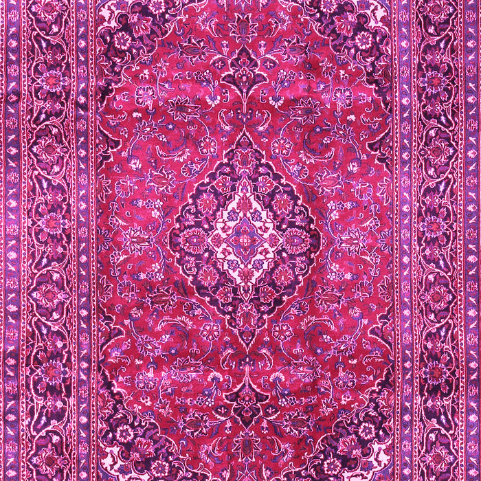 Machine Washable Medallion Pink Traditional Rug, wshtr2894pnk