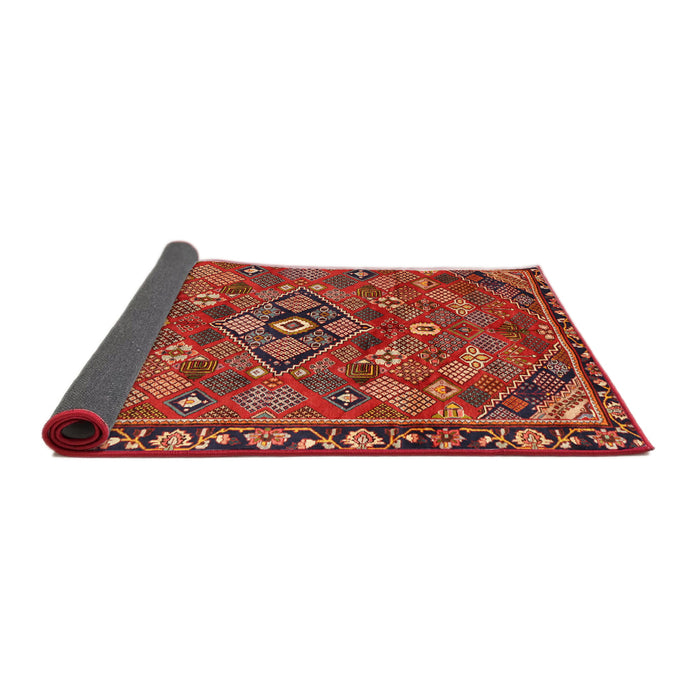 Sideview of Traditional Rust Pink Persian Rug, tr2895