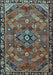 Machine Washable Persian Light Blue Traditional Rug, wshtr2895lblu