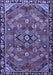 Machine Washable Persian Blue Traditional Rug, wshtr2895blu