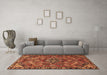 Machine Washable Persian Brown Traditional Rug in a Living Room,, wshtr2895brn