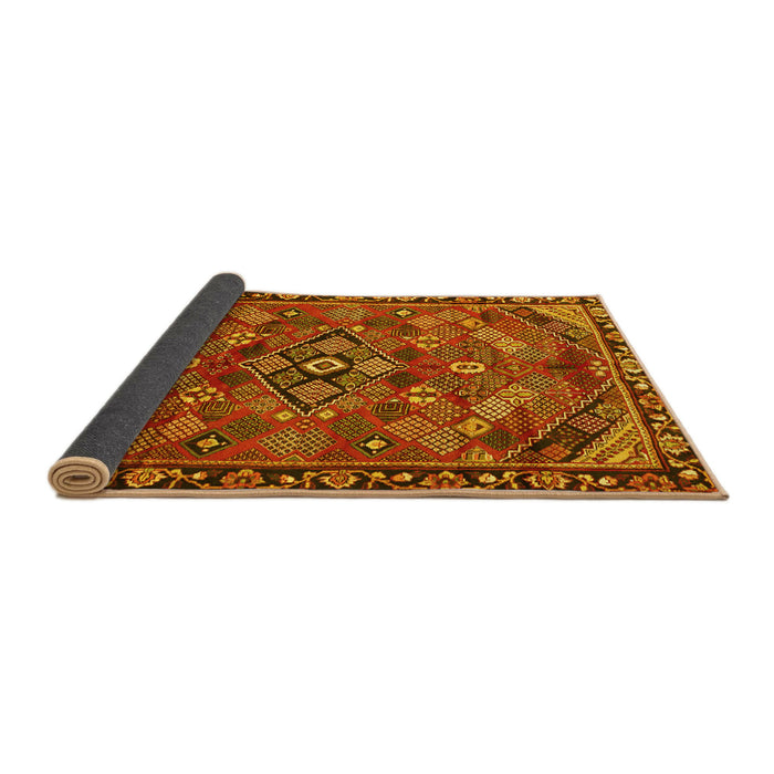 Sideview of Persian Yellow Traditional Rug, tr2895yw