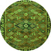 Machine Washable Persian Green Traditional Area Rugs, wshtr2895grn