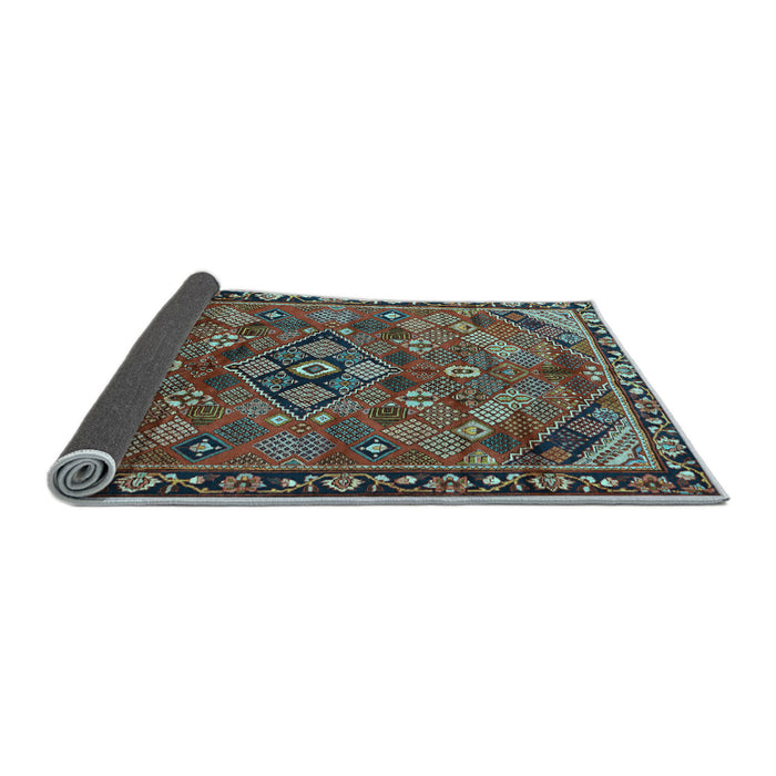 Sideview of Persian Light Blue Traditional Rug, tr2895lblu