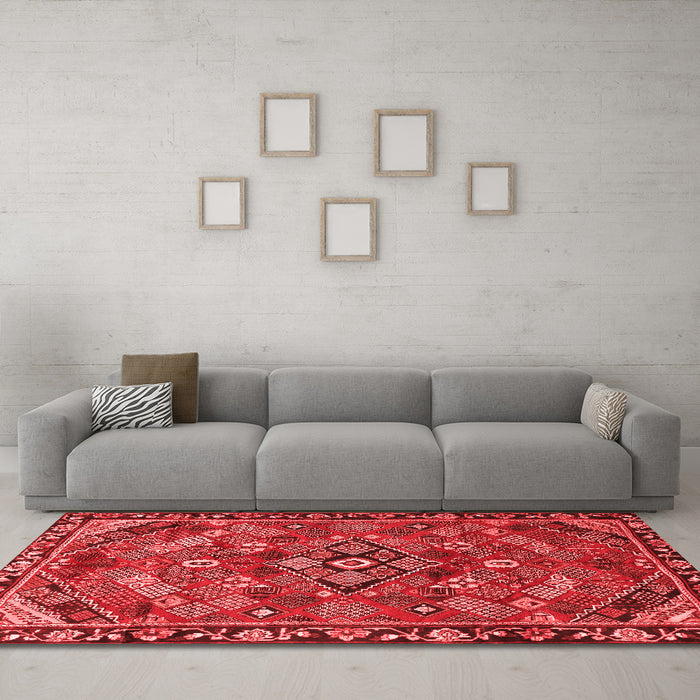 Traditional Red Washable Rugs