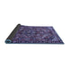 Sideview of Persian Blue Traditional Rug, tr2895blu