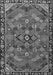 Serging Thickness of Machine Washable Persian Gray Traditional Rug, wshtr2895gry