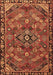 Machine Washable Persian Brown Traditional Rug, wshtr2895brn