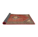 Sideview of Traditional Red Medallion Rug, tr2896