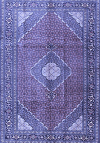 Medallion Blue Traditional Rug, tr2896blu