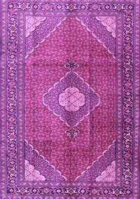 Medallion Purple Traditional Rug, tr2896pur