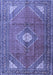 Medallion Blue Traditional Rug, tr2896blu