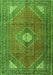 Medallion Green Traditional Rug, tr2896grn