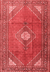 Medallion Red Traditional Rug, tr2896red