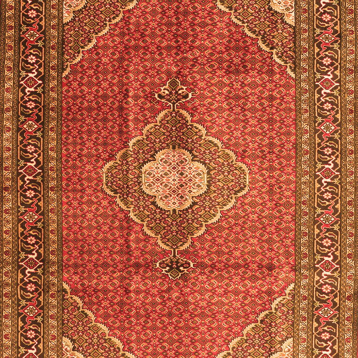 Medallion Orange Traditional Rug, tr2896org