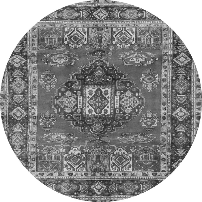 Machine Washable Persian Gray Traditional Rug, wshtr2897gry