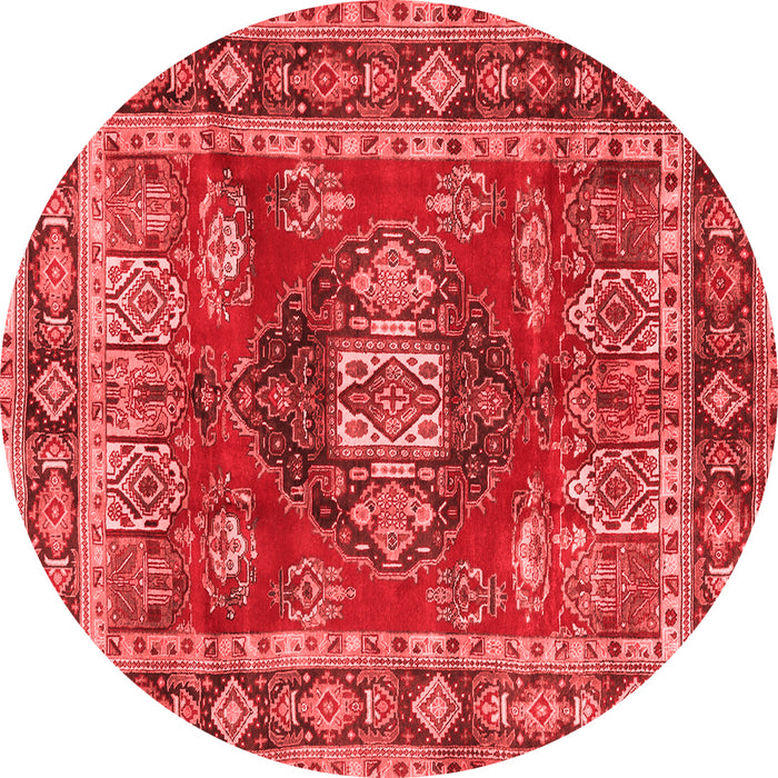 Machine Washable Persian Red Traditional Rug, wshtr2897red