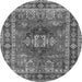 Square Persian Gray Traditional Rug, tr2897gry