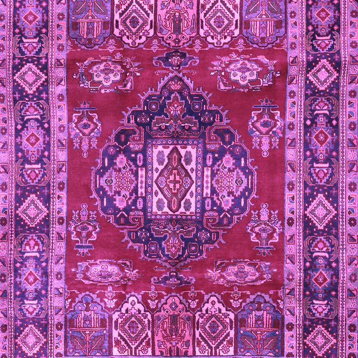 Machine Washable Persian Purple Traditional Area Rugs, wshtr2897pur