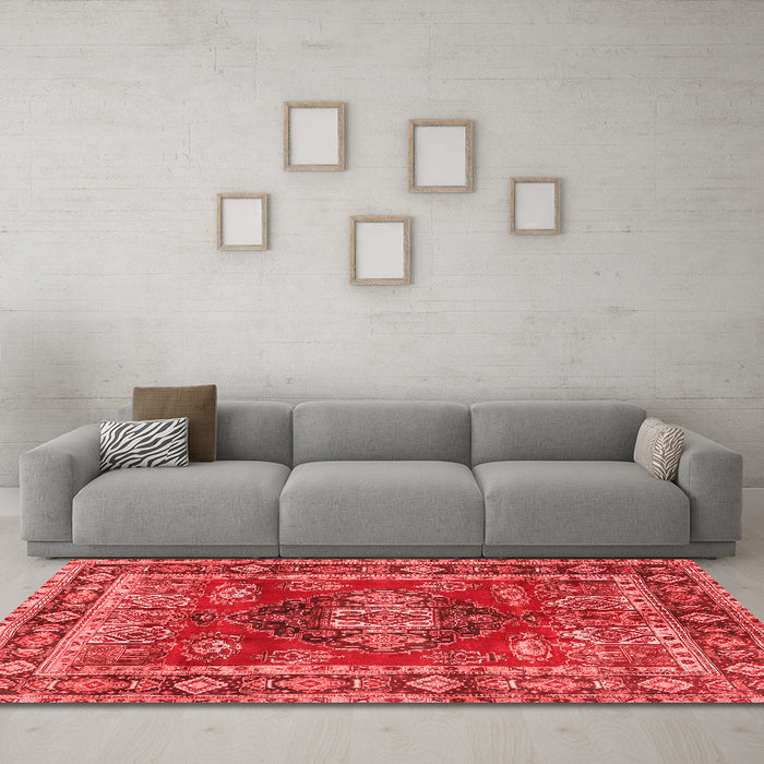 Traditional Red Washable Rugs