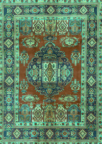 Persian Turquoise Traditional Rug, tr2897turq