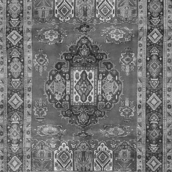 Serging Thickness of Machine Washable Persian Gray Traditional Rug, wshtr2897gry