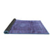 Sideview of Persian Blue Traditional Rug, tr2898blu