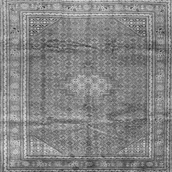 Serging Thickness of Persian Gray Traditional Rug, tr2898gry