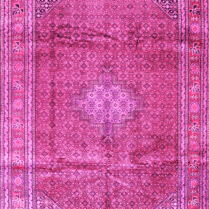 Machine Washable Persian Pink Traditional Rug, wshtr2898pnk