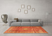 Machine Washable Persian Orange Traditional Area Rugs in a Living Room, wshtr2898org