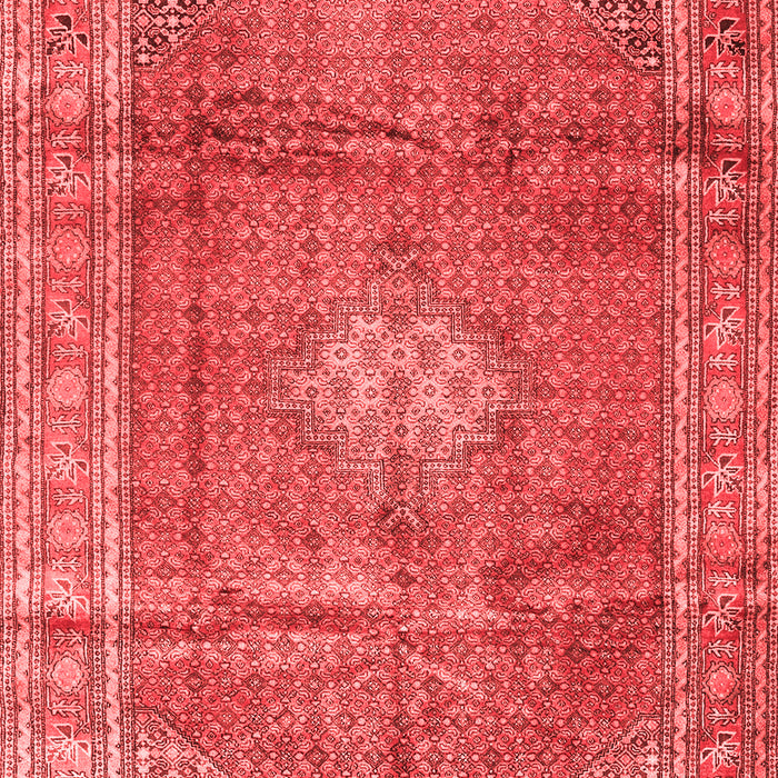 Machine Washable Persian Red Traditional Rug, wshtr2898red