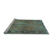 Sideview of Machine Washable Persian Light Blue Traditional Rug, wshtr2899lblu