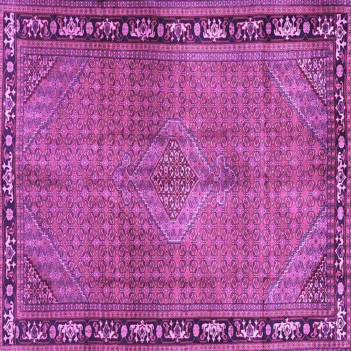 Square Persian Purple Traditional Rug, tr2899pur
