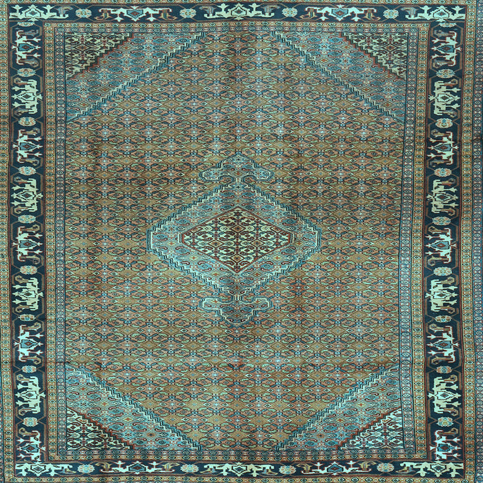 Square Persian Light Blue Traditional Rug, tr2899lblu