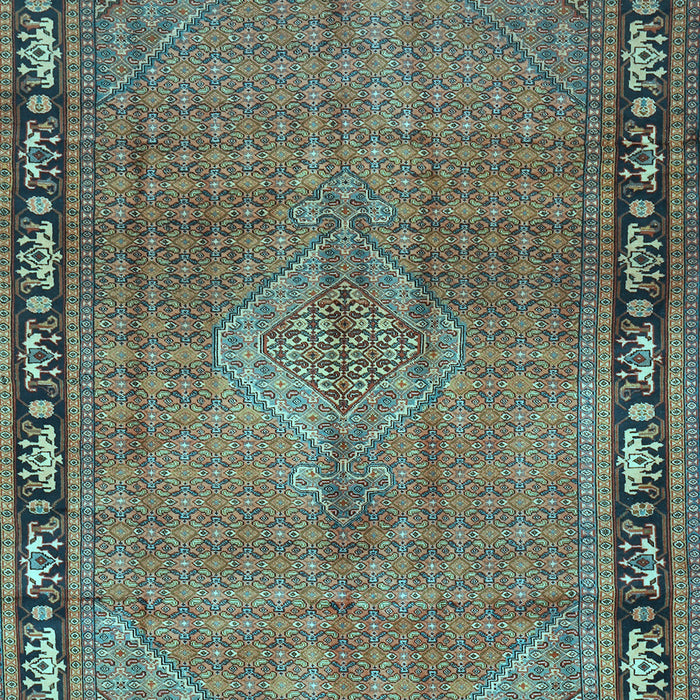 Machine Washable Persian Light Blue Traditional Rug, wshtr2899lblu