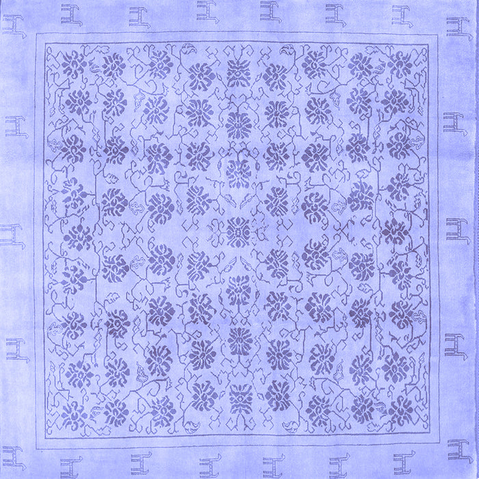 Square Persian Blue Traditional Rug, tr289blu