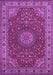 Medallion Purple Traditional Rug, tr28pur