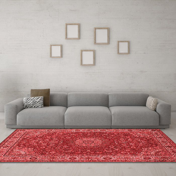 Traditional Red Washable Rugs