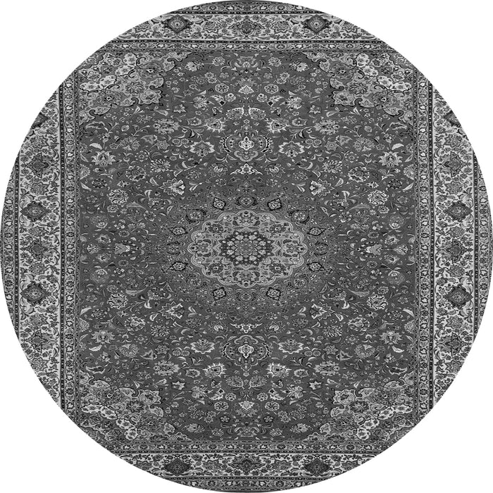 Square Medallion Gray Traditional Rug, tr28gry