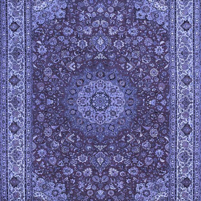 Medallion Blue Traditional Rug, tr28blu