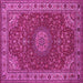 Square Medallion Pink Traditional Rug, tr28pnk