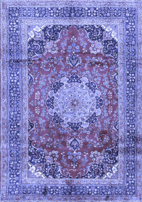 Medallion Blue Traditional Rug, tr2900blu